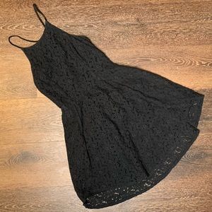 Abercrombie & Fitch Black Lace Tulip Dress